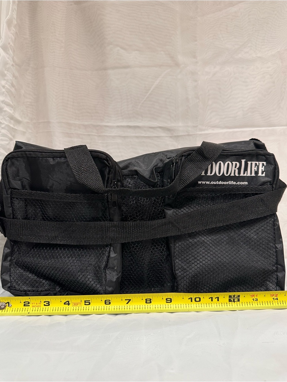 Outdoor Life Black Men’s Duffel Tote Bag
